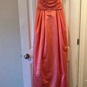 Coral Bridesmaid or Evening Gown